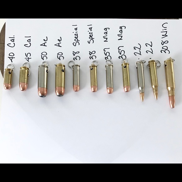 Hollow Point 50 Ae Bullet Pendant Necklace - Picture 6 of 6